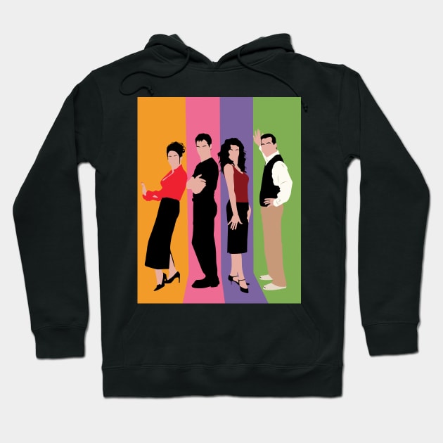 Will and Grace colorful Hoodie by DekkenCroud